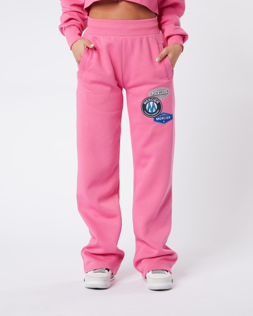 Pink track pants sales womens