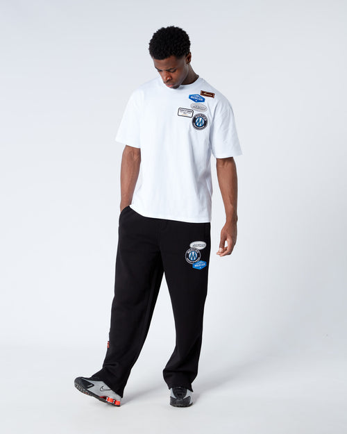 Black OG Badge Open Hem Joggers