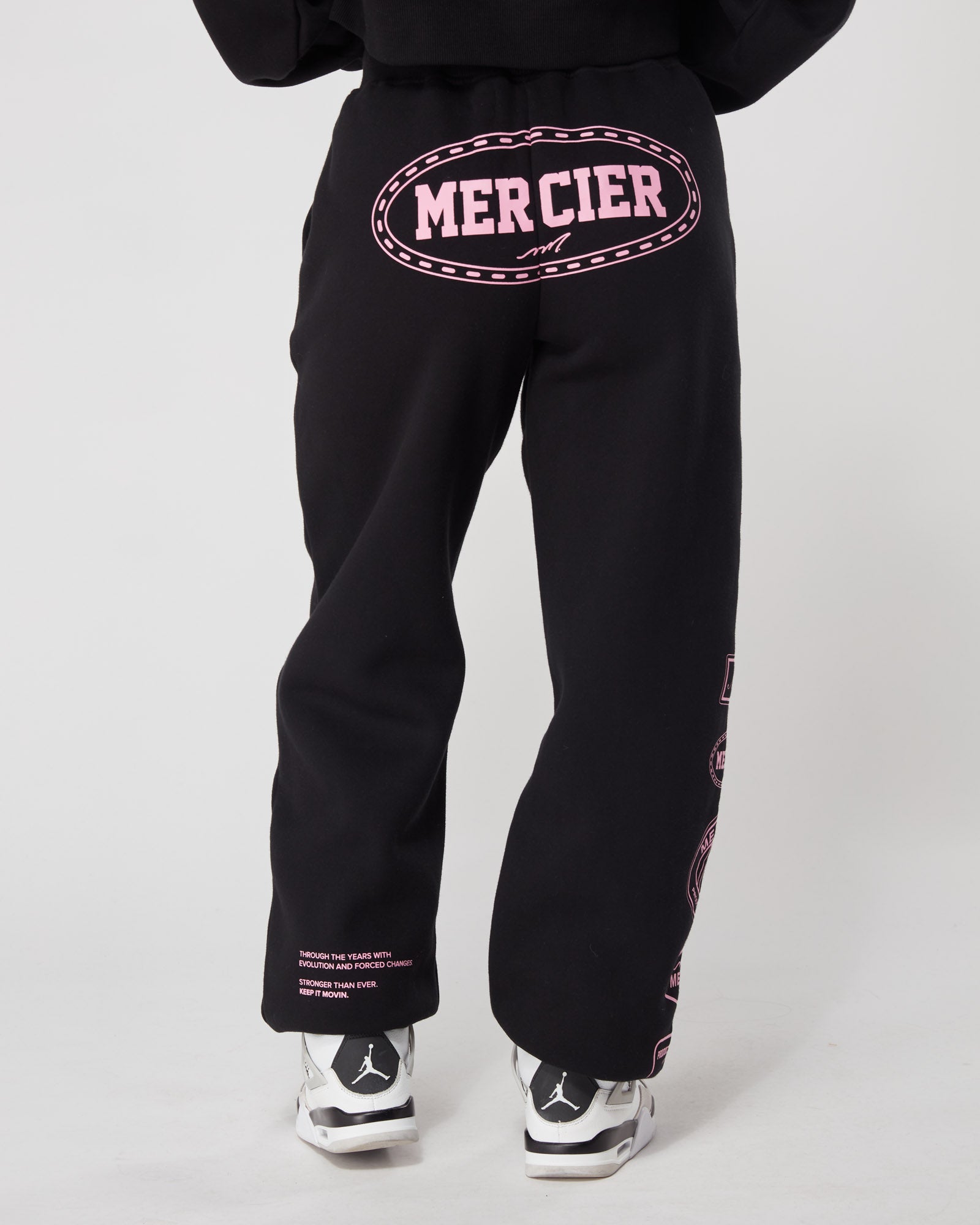 Black sales pink sweatpants