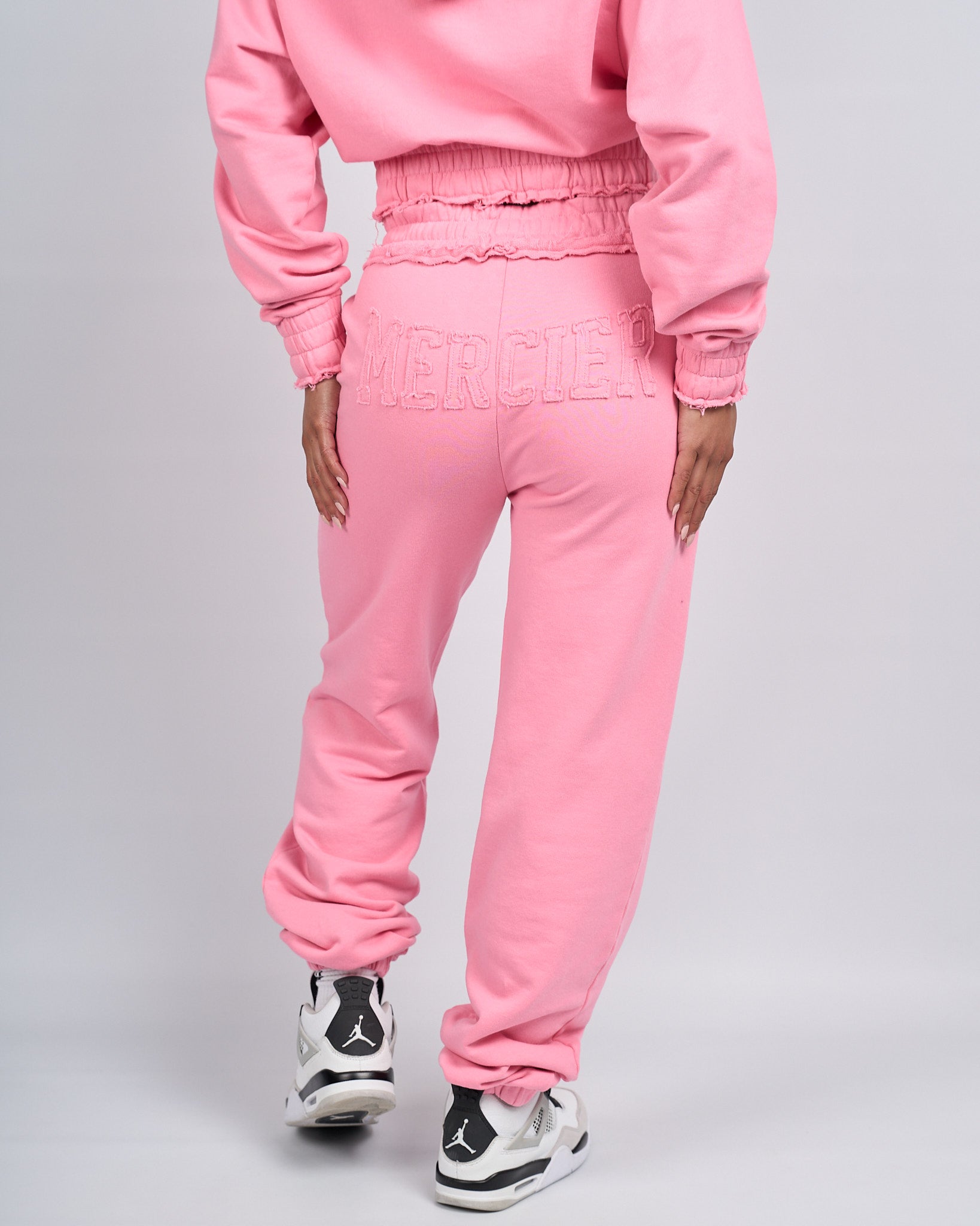 Distressed joggers womens outlet