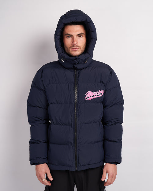 Navy rosa lag Puffer jakke