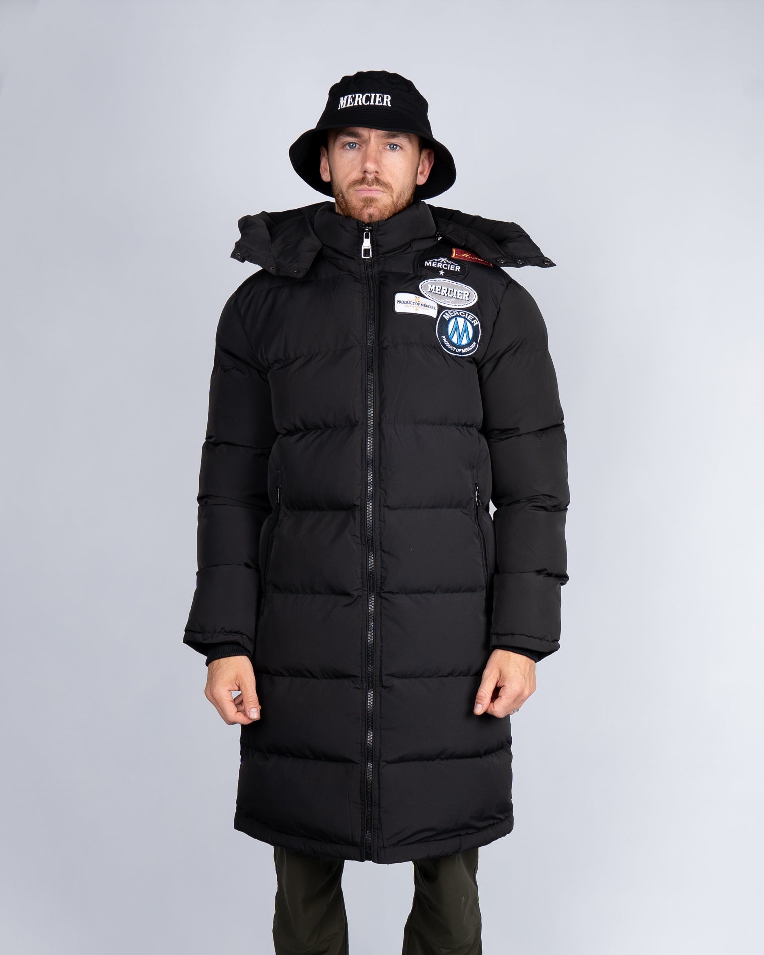 Black OG Longline Puffer Jacket – MERCIER