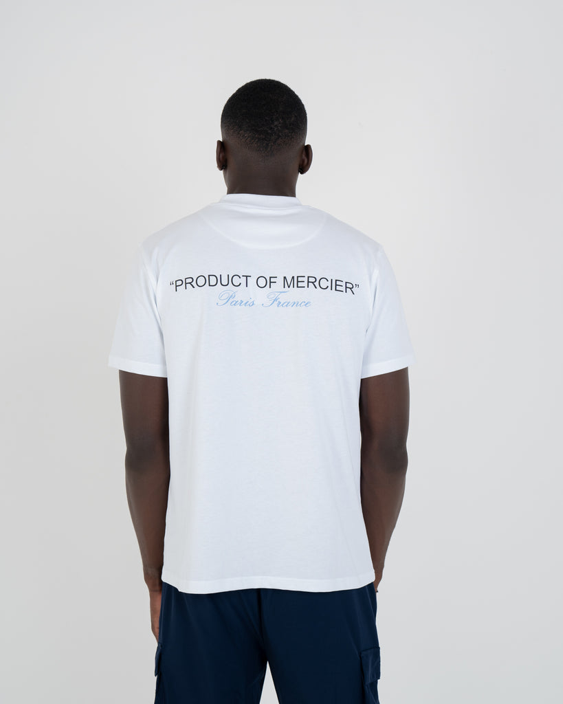 mens mercier product of mercier white tshirt