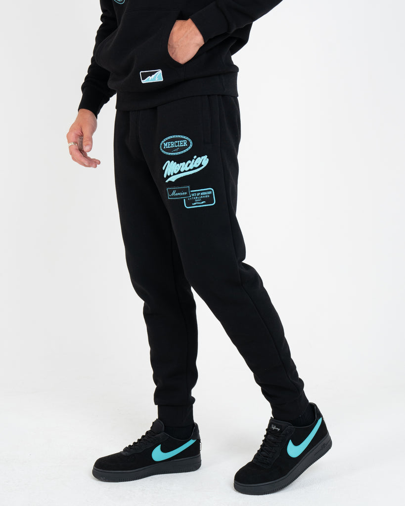 mens mercier black tiffany teams joggers