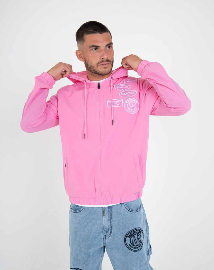 Pink Mercier Tonal Badge Windbreaker