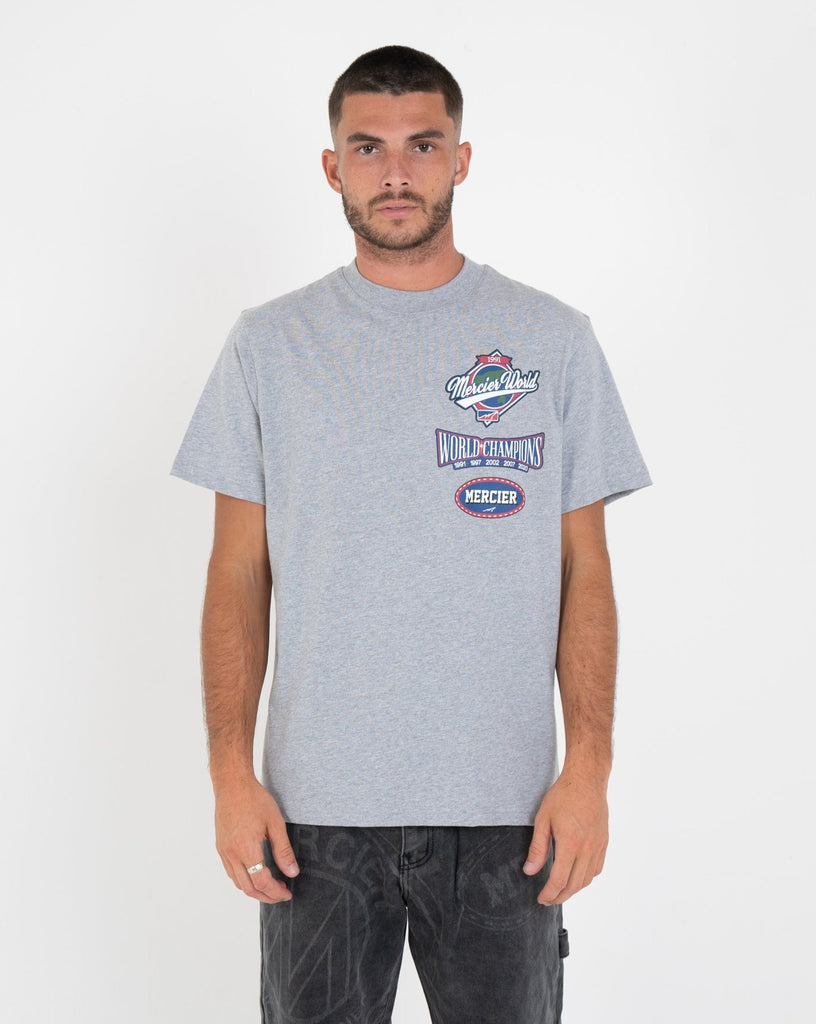 grey marl mercier world champions tshirt