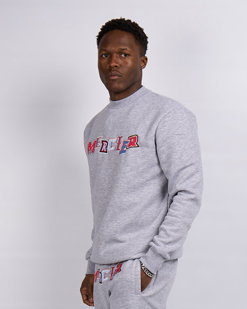 Grey Marl Mercier Crewneck Gan ainme