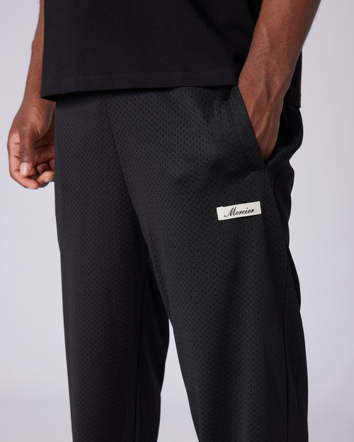 Black Airtex Fracture Pants
