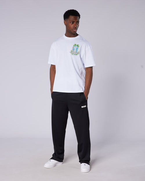 Black Airtex Fracture Pants