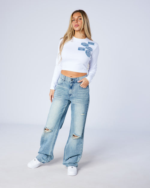 Womens Pocket Signature Jeans