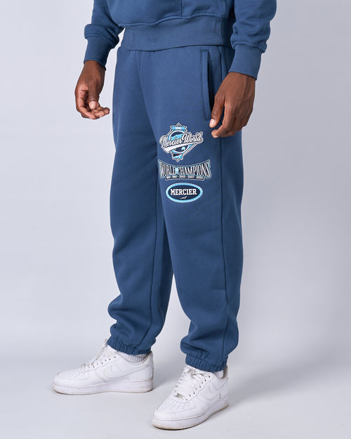 Pantalon Jogging Brodé Pétrole Mercier World