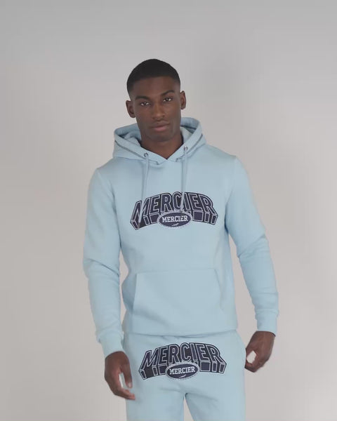 mens mercier court hoodie placid blue